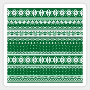 Nordic Scandinavian Christmas Green2 Sticker